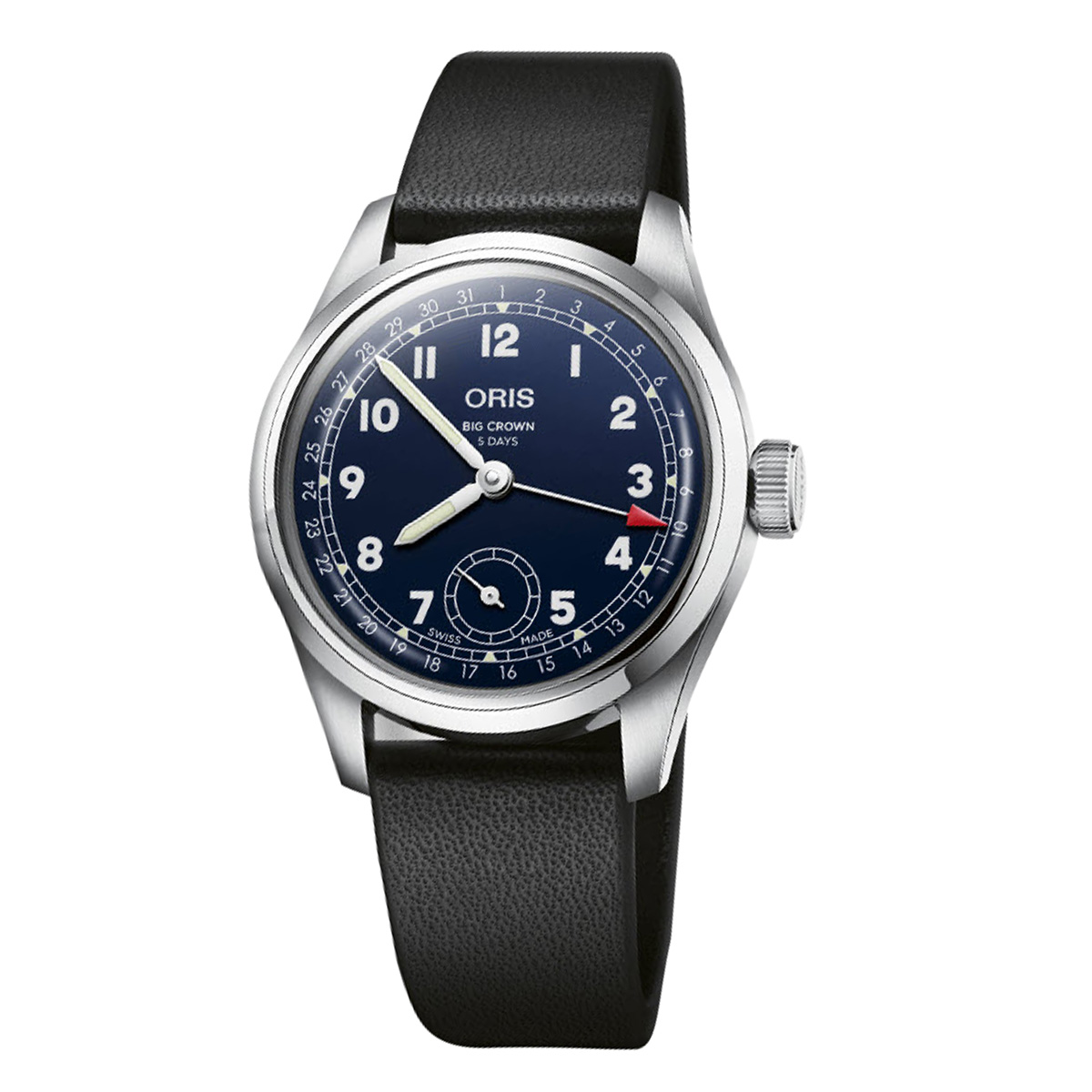 Oris Watches Big Crown Pointer Date Calibre 403 38mm Watch, Navy Blue Dial