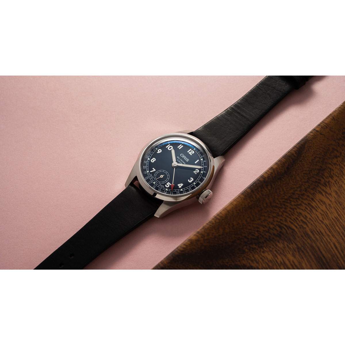 Oris Watches Big Crown Pointer Date Calibre 403 38mm Watch, Navy Blue Dial