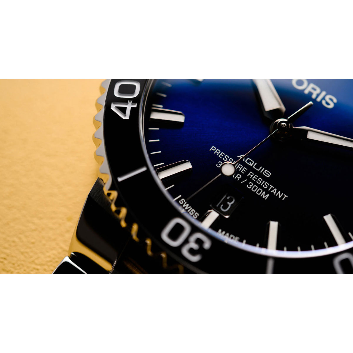 Oris Watches Aquis Date 41.5mm Watch, Navy Blue Dial