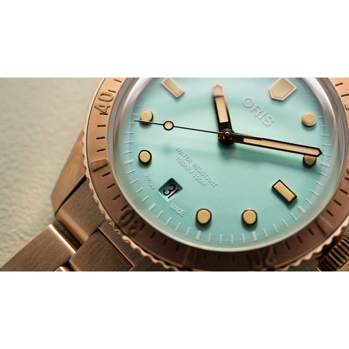 Oris Watches Divers Sixty-Five 38mm Watch, Wild Green Dial