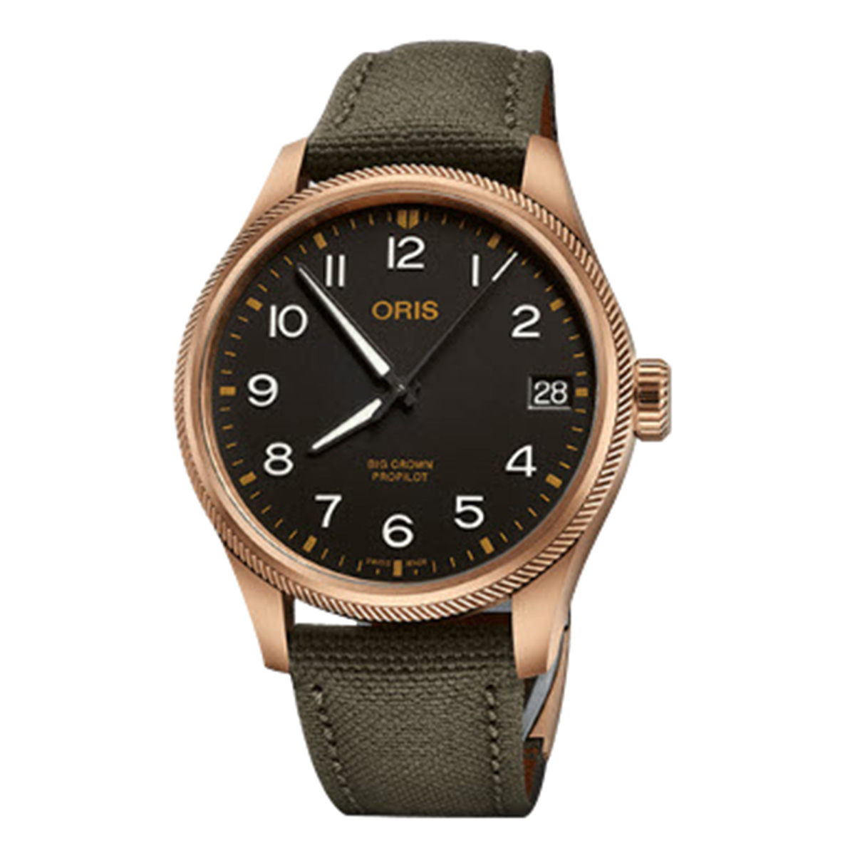 Oris Watches Big Crown Propilot Big Date 41mm Watch, Black and White Dial