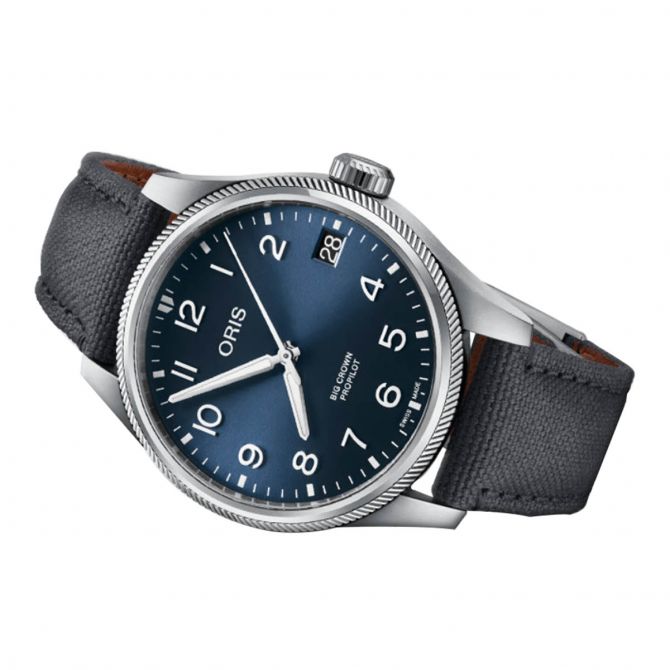 Oris Watches Big Crown Propilot Big Date 41mm Watch, Navy Blue