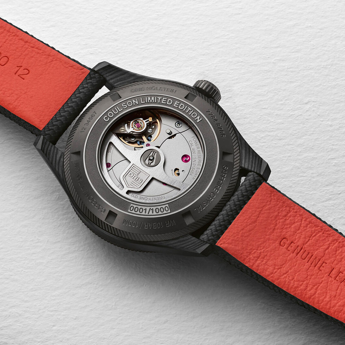 Oris Coulson Limited Edition 41mm Watch, Orange Dial