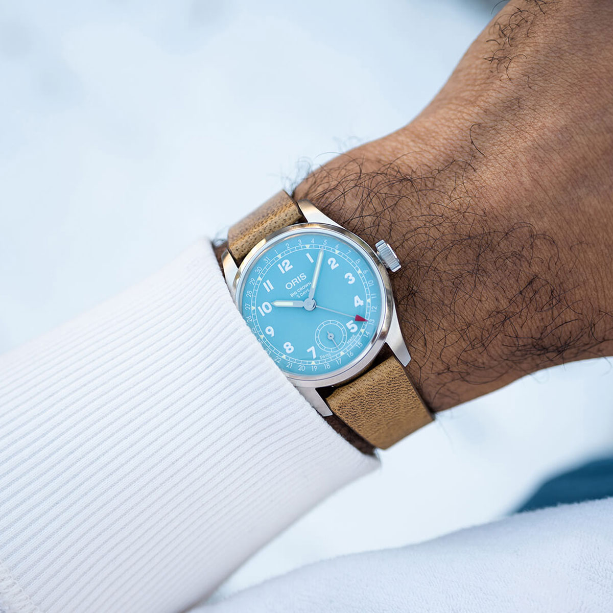 Oris Big Crown Calibre 473 38mm Watch, Blue Dial