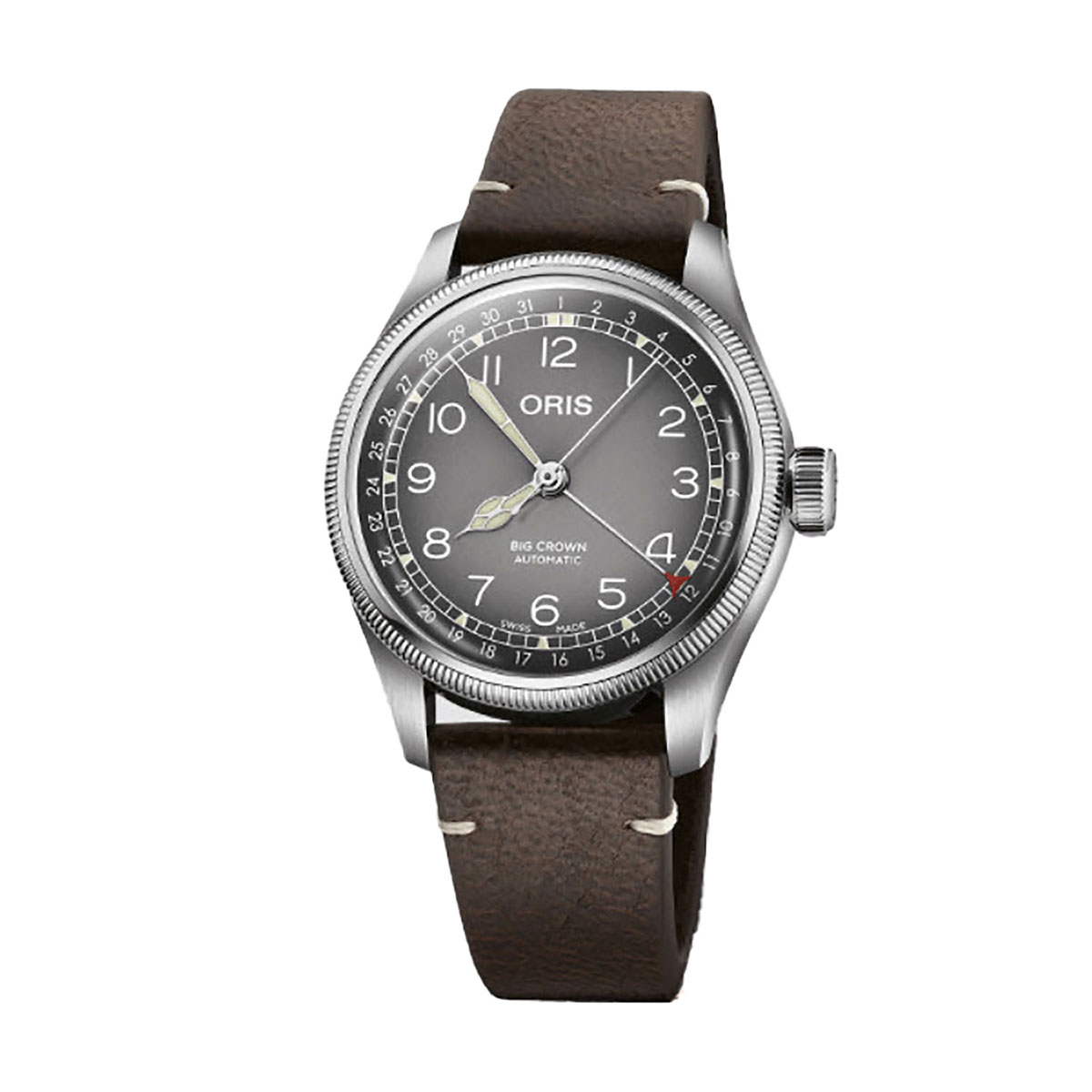 Oris Big Crown x Cervo Volante 38mm Watch, Grey Dial