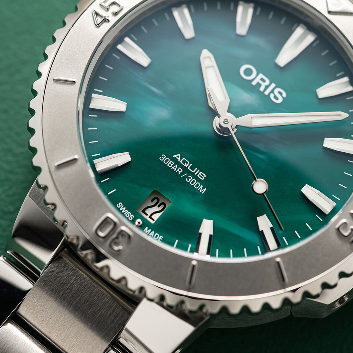 Oris x Bracelet 43.50mm Watch, Green