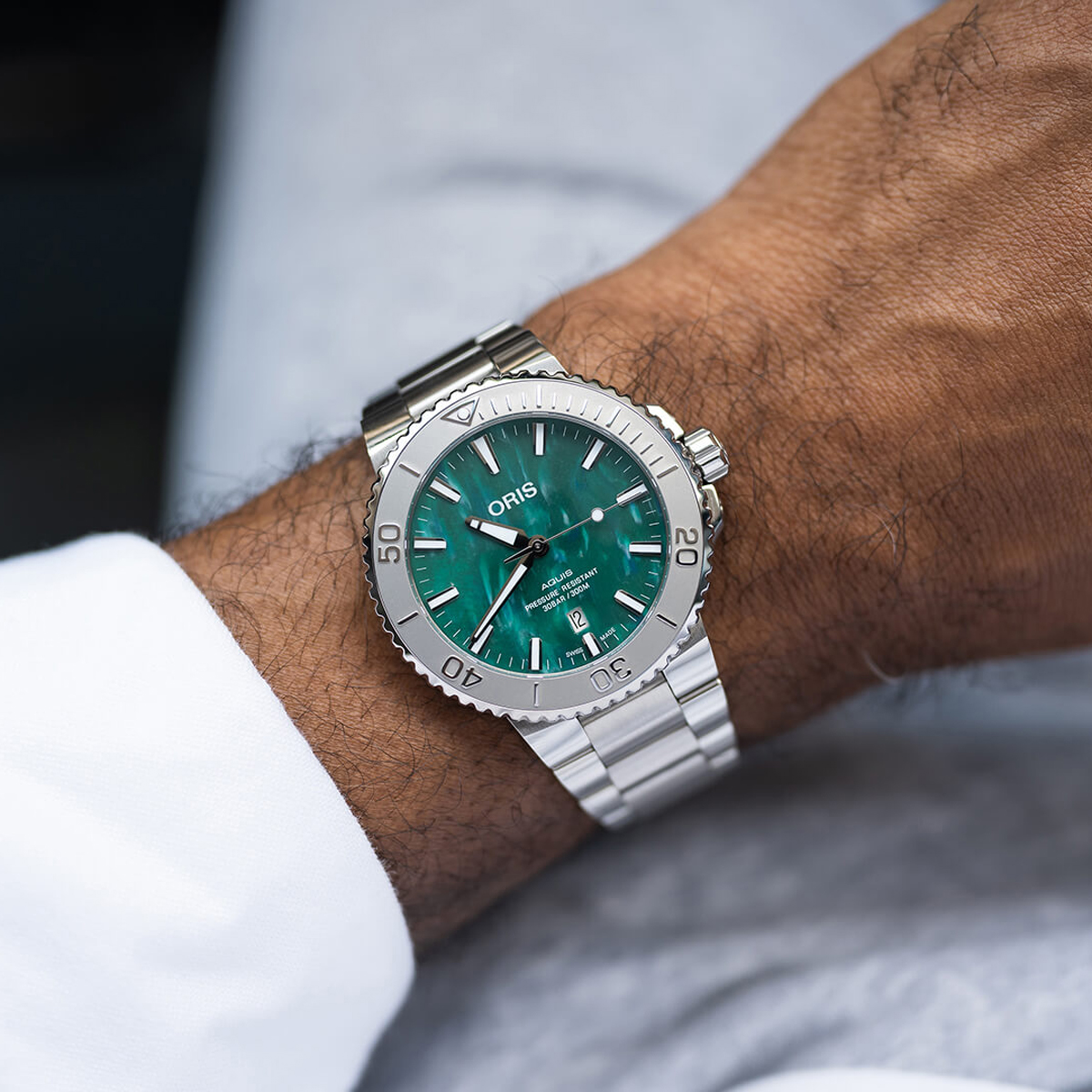 Oris x Bracelet 43.50mm Watch, Green