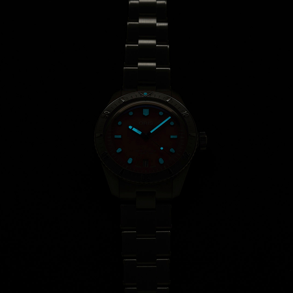 Oris Divers Sixty Five 38mm Watch, Red Pink Dial