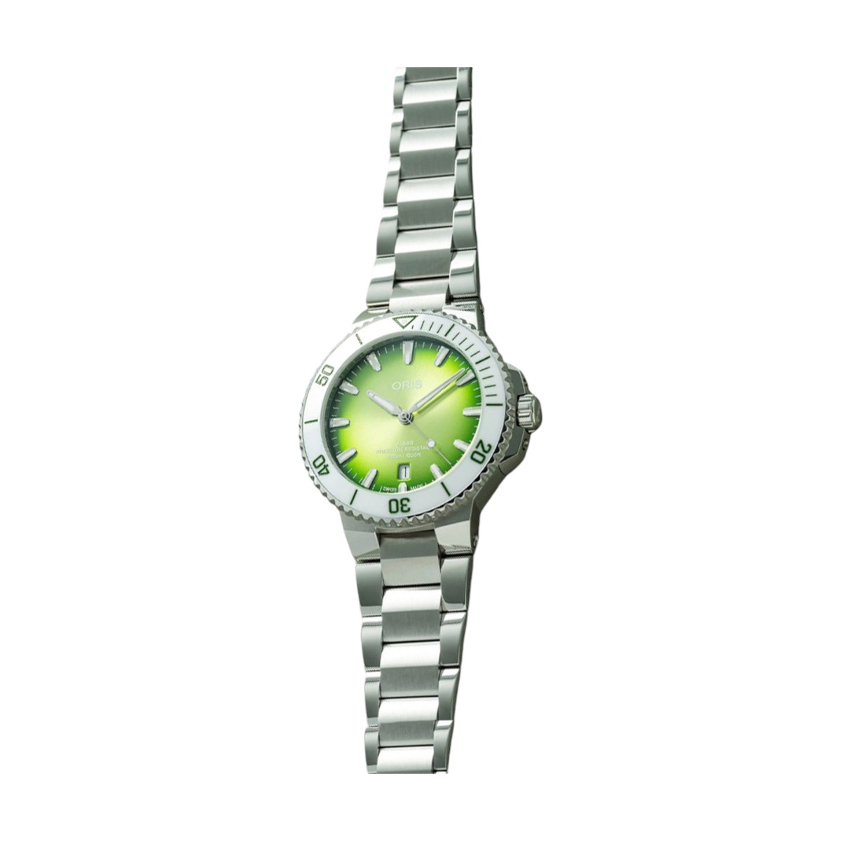 Oris Aquis Date Taste Of Summer 41.5mm Watch, Green Dial