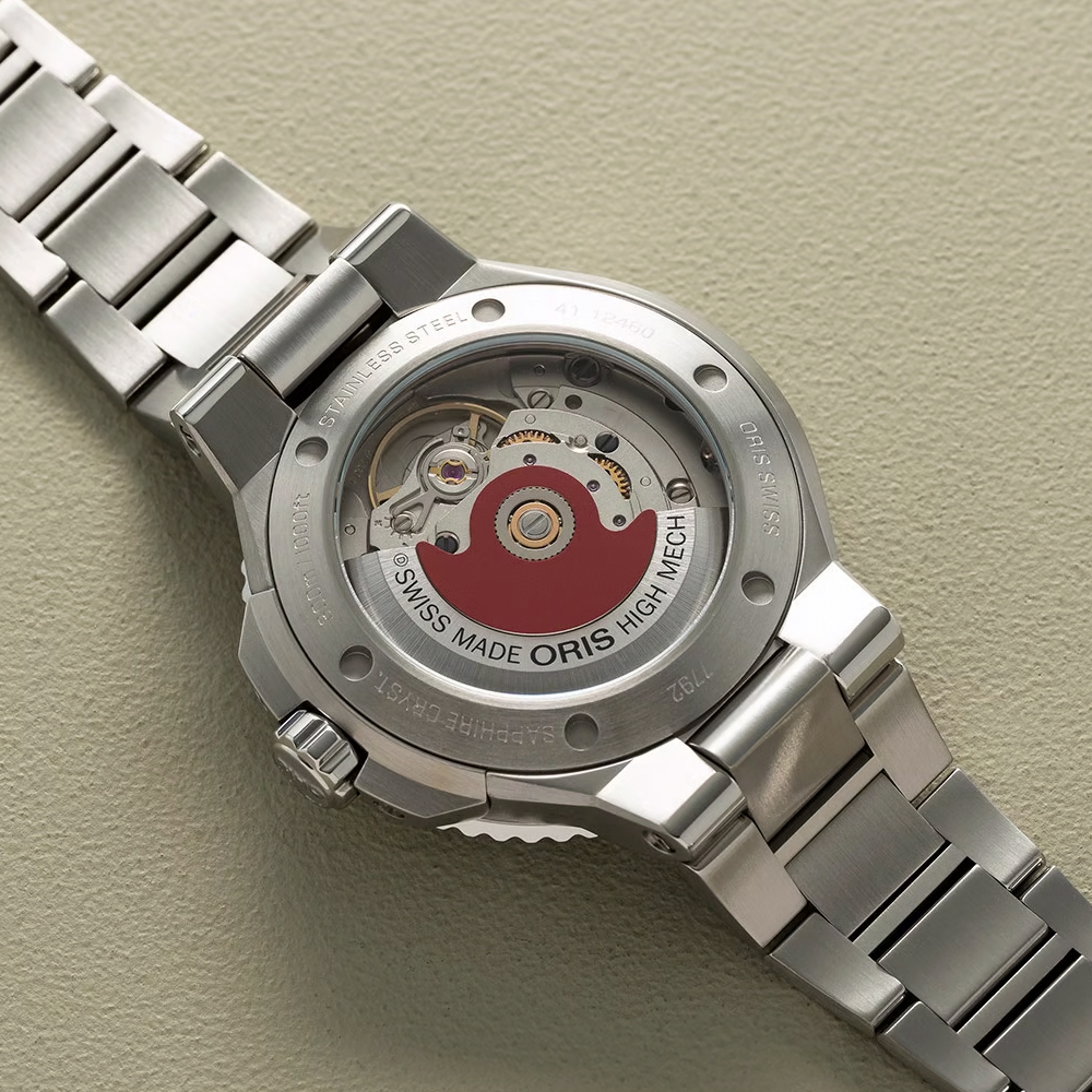 Oris Aquis Date 36.5 mm Stainless Steel Bracelet Watch, Mother of Pearl Dial