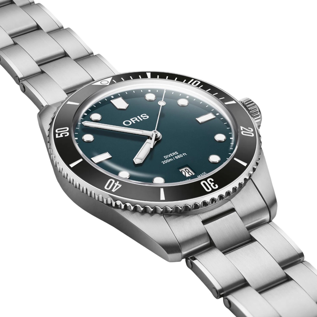 Oris Divers Date 39mm Watch, Blue Dial
