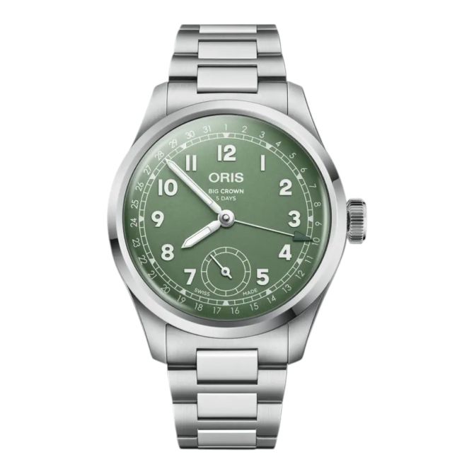 Oris Big Crown Pointer Date Calibre 403 40mm Men's Watch, Green Dial