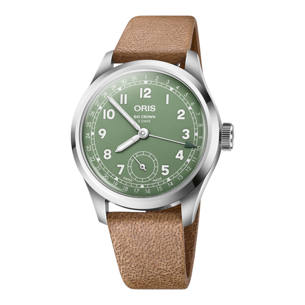 Oris Big Crown Pointer Date Calibre 403 40mm Men's Watch, Green Dial