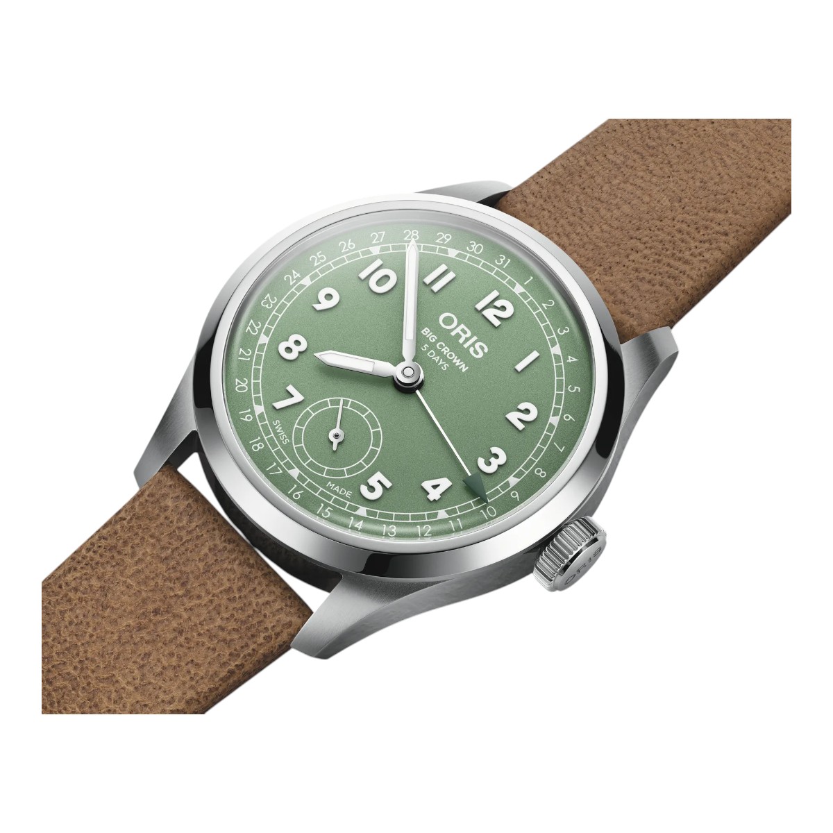 Oris Big Crown Pointer Date Calibre 403 40mm Men's Watch, Green Dial