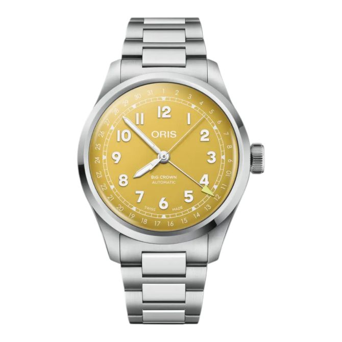 Oris Big Crown Pointer Date 40mm Men's Watch, Yellow Dial