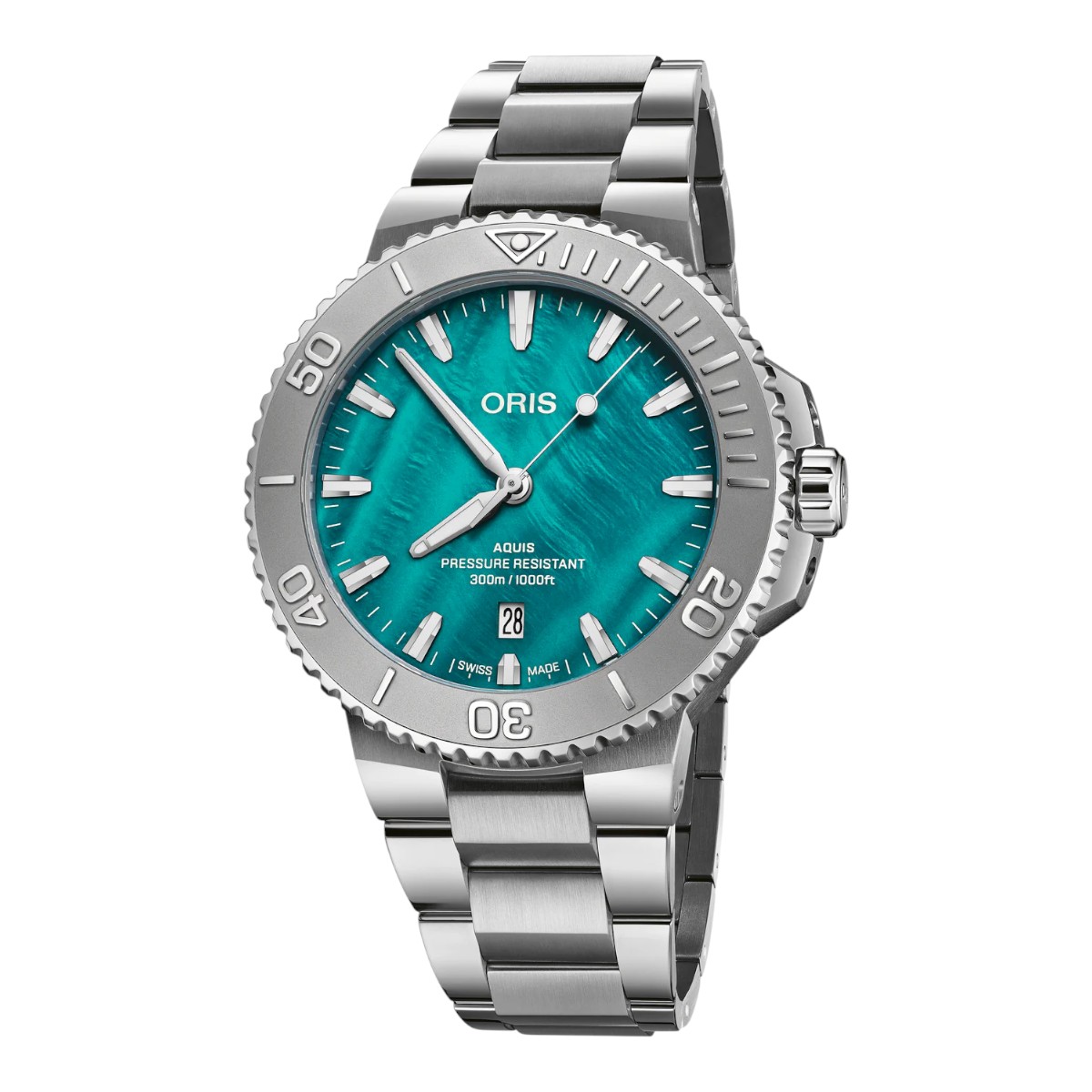 Oris New York Harbor Limited Edition ll 43.5mm Men's Watch, Aqua Green Dial