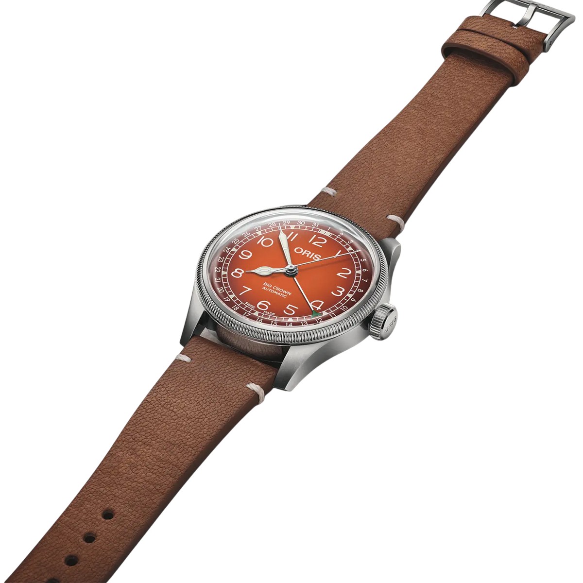 Oris x Cervo Volante 40mm Men's Watch, Orange Dial