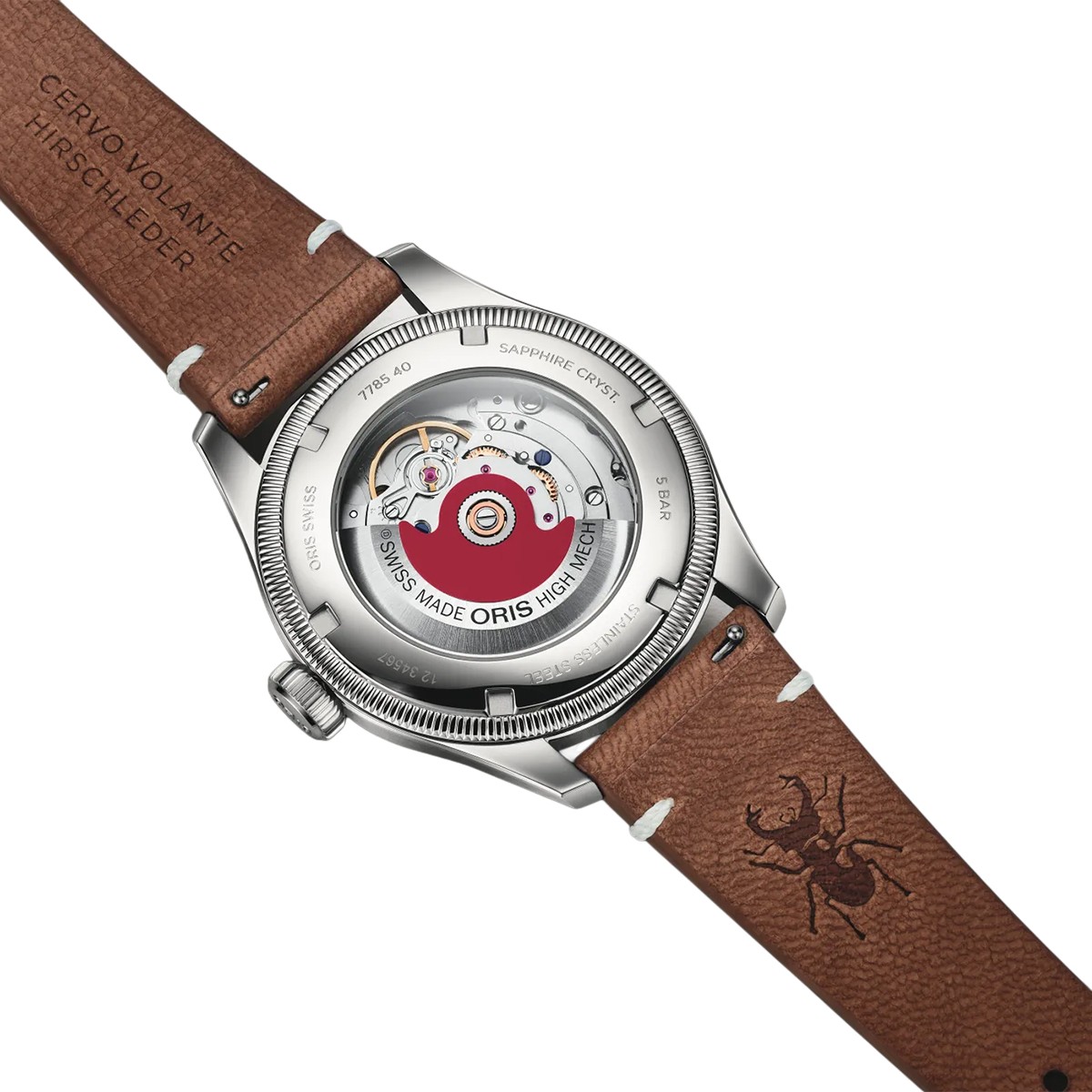 Oris x Cervo Volante 40mm Men's Watch, Orange Dial