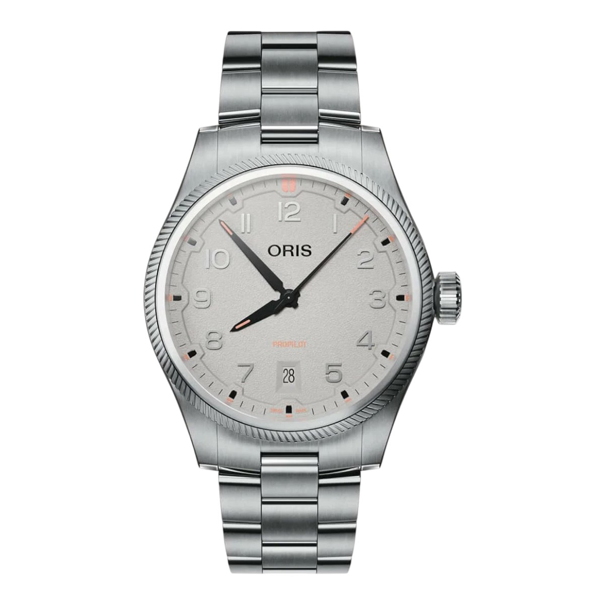 Oris ProPilot Date 41mm Men's Watch, Chalk Dial
