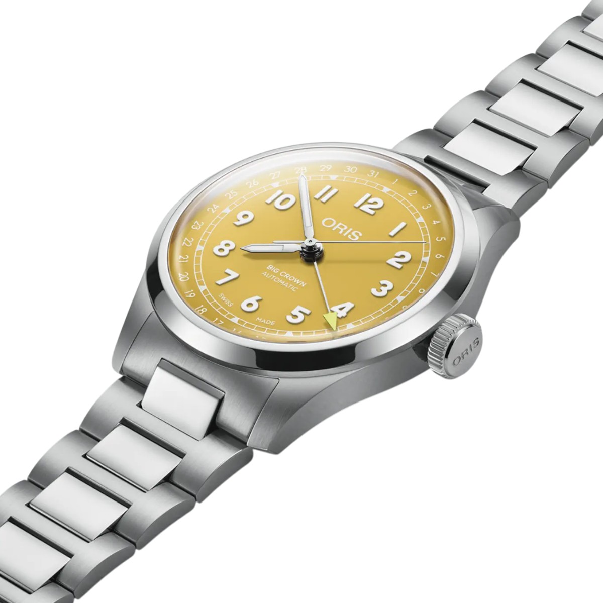 Oris Big Crown Pointer Date 40mm Men's Watch, Yellow Dial