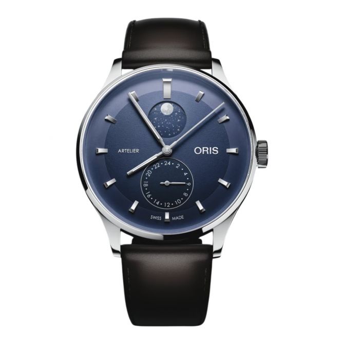 Oris Artelier Complication 39.50mm Men's Watch, Midnight Blue Dial