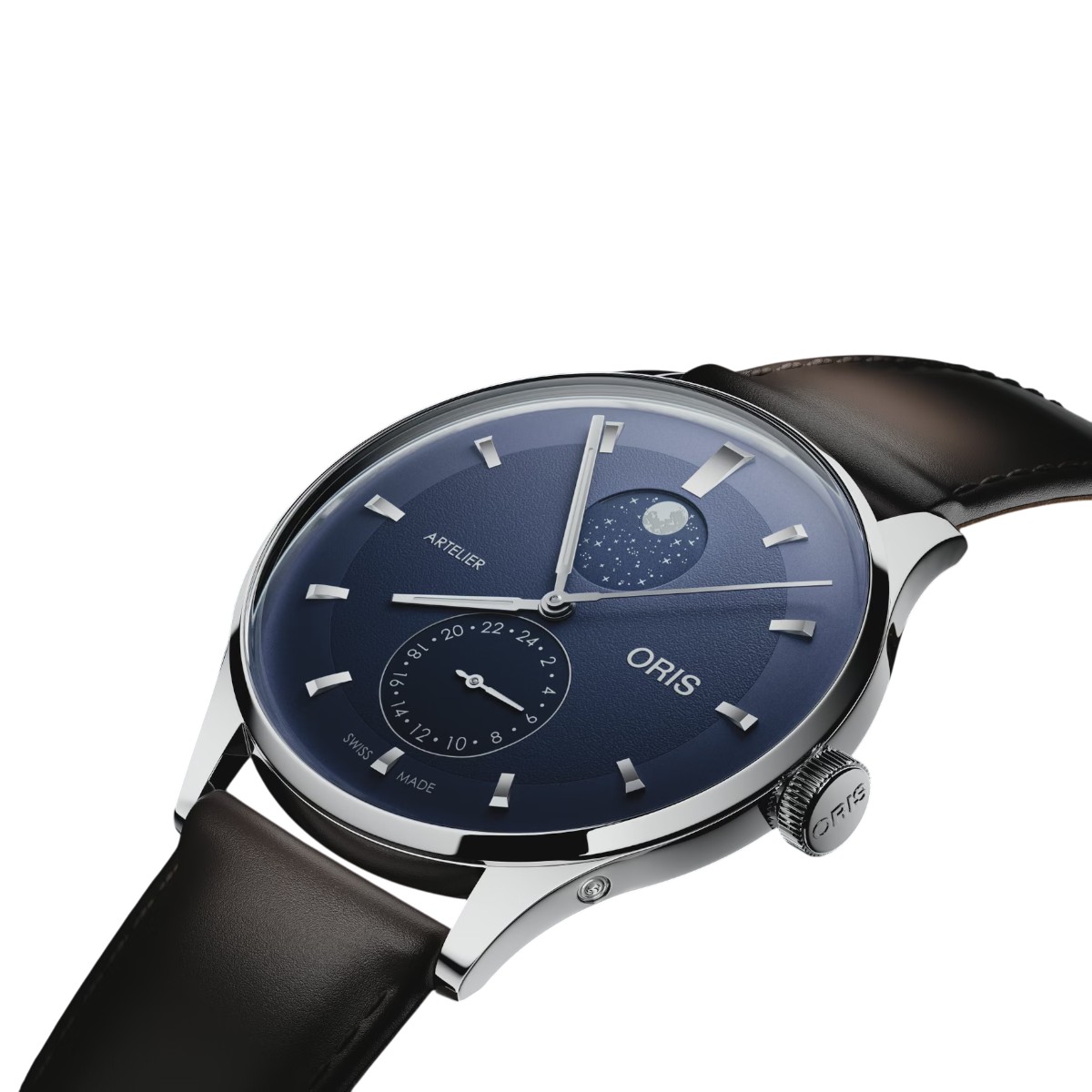 Oris Artelier Complication 39.50mm Men's Watch, Midnight Blue Dial