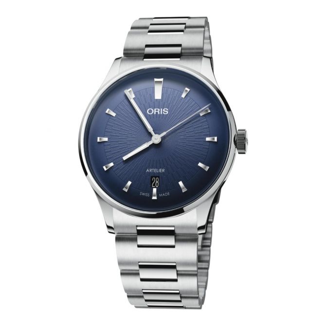 Oris Artelier Date 38mm Men's Watch, Blue Dial
