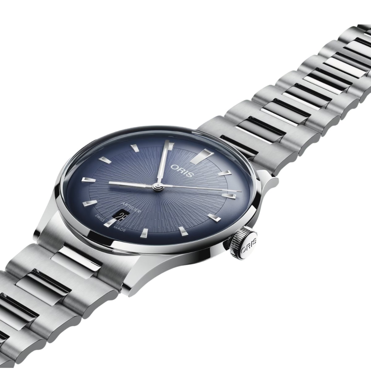 Oris Artelier Date 38mm Men's Watch, Blue Dial