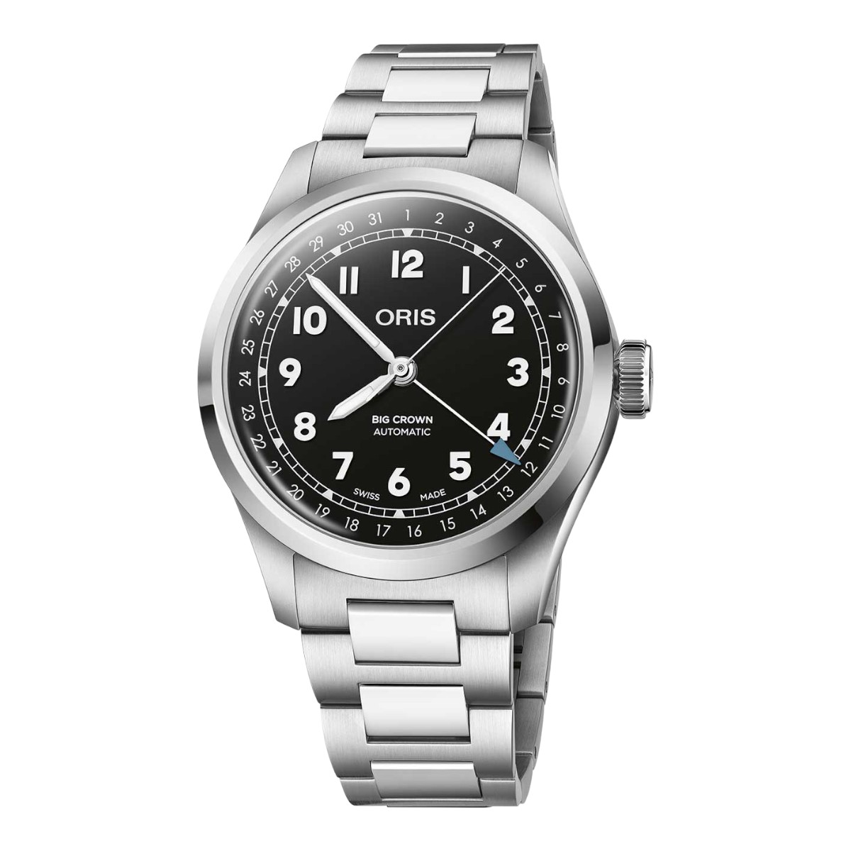 Oris Big Crown Pointer Date 40mm Men's Watch, Black Dial