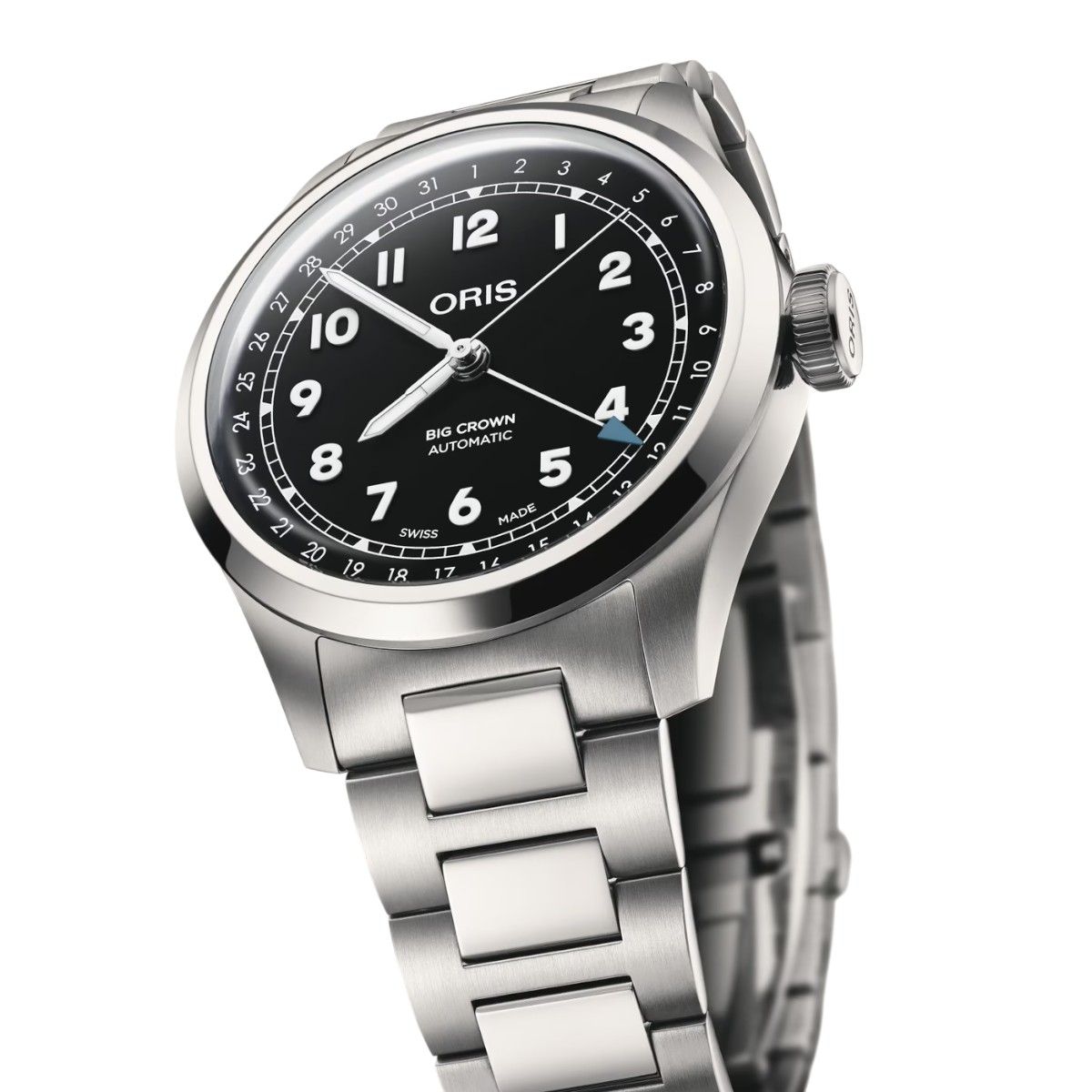 Oris Big Crown Pointer Date 40mm Men's Watch, Black Dial