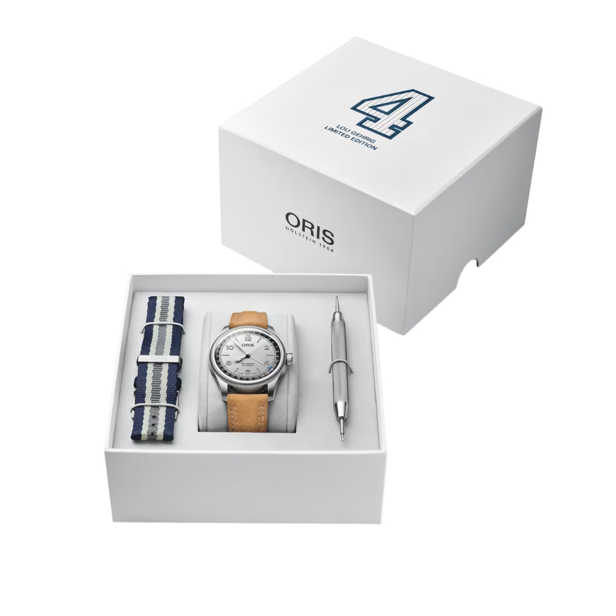 Oris Big Crown Lou Gehrig Limited Edition 40mm Men's Watch, Grey Dial