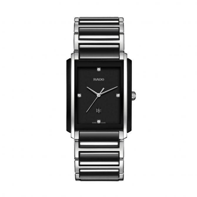 Rado Watches Integral Diamonds 31mm Women's Watch, Black Dial