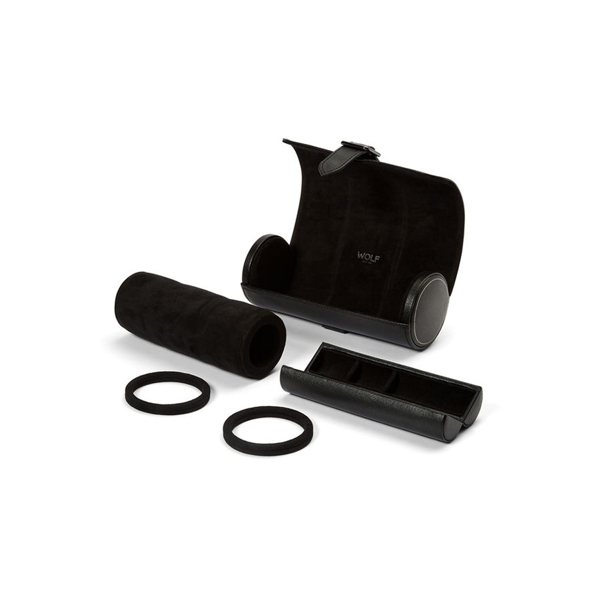 WOLF Triple Watch Roll, British Racing Black