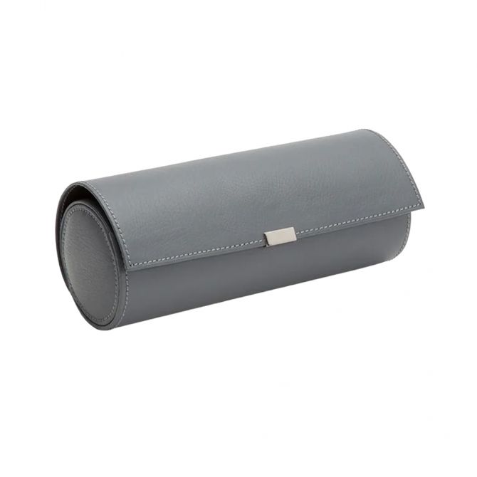 WOLF Howard 3 Piece Watch Roll, Grey