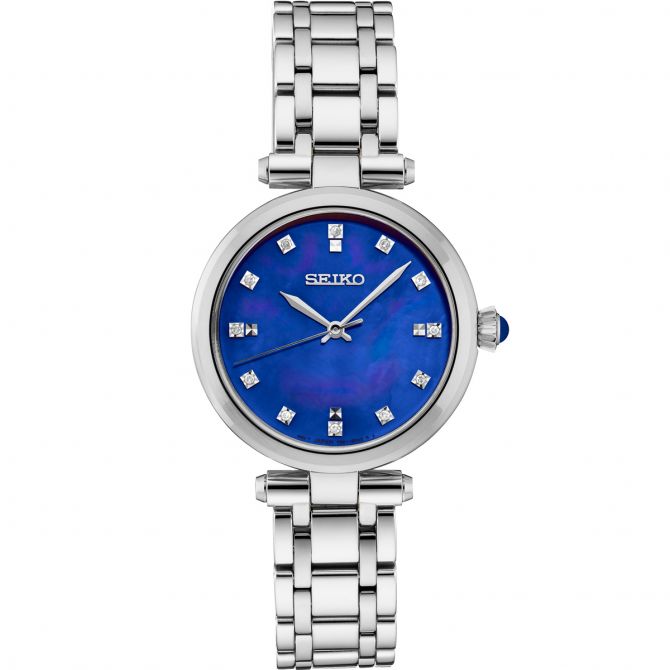 Seiko mother of pearl diamond watch cheap