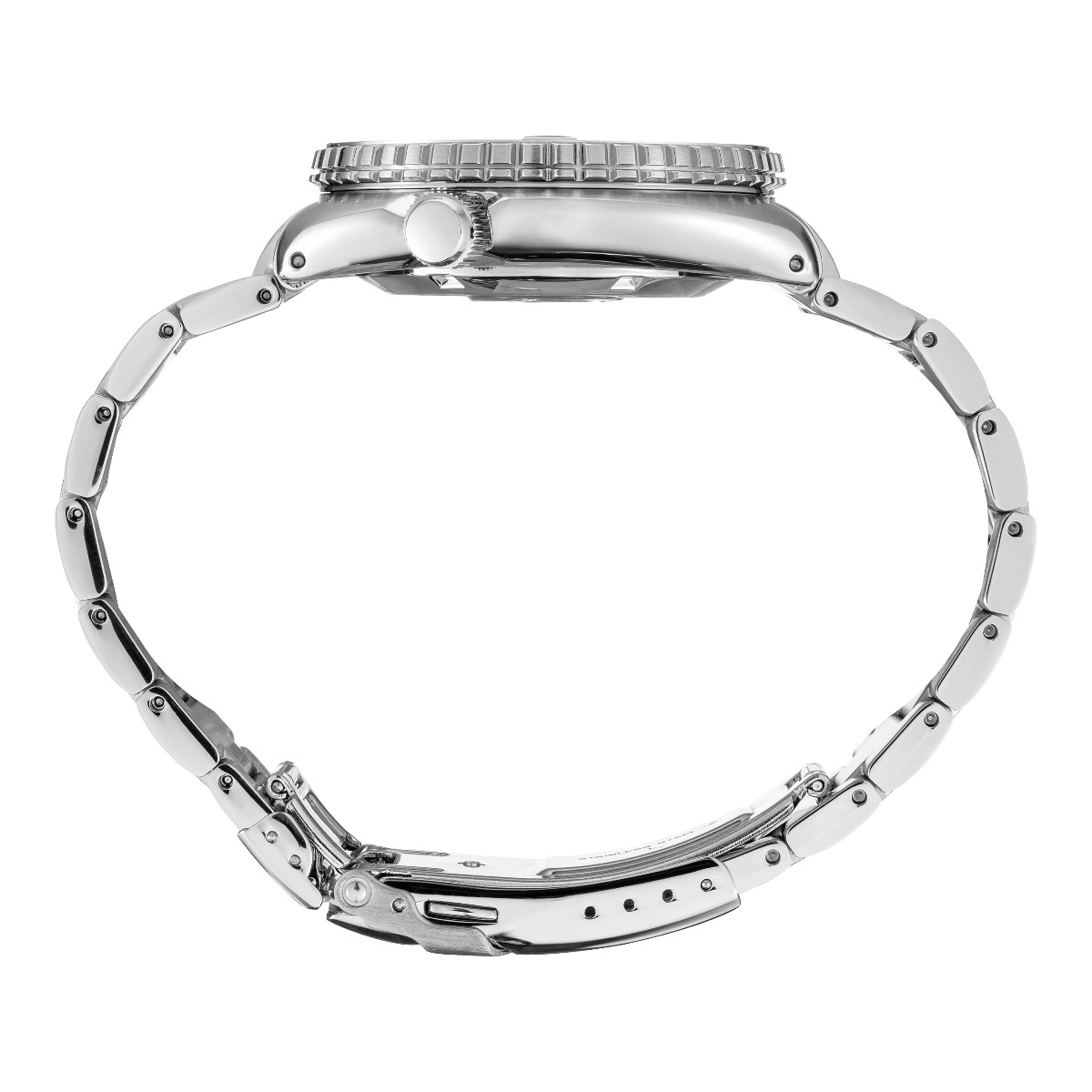 Seiko Prospex 45mm Stainless Steel Watch, Black Pressed Pattern Dial