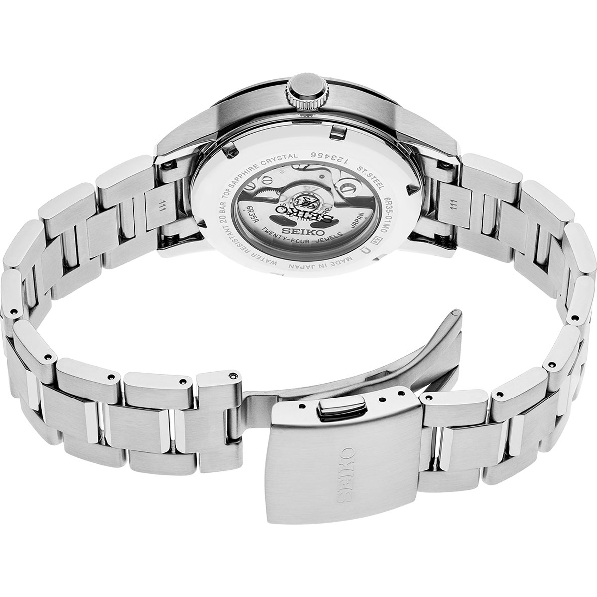 Seiko Prospex 38mm Watch, Light Black Dial