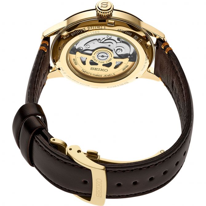 Seiko Presage 40.5mm Watch, Limited Edition Tan Textured Dial