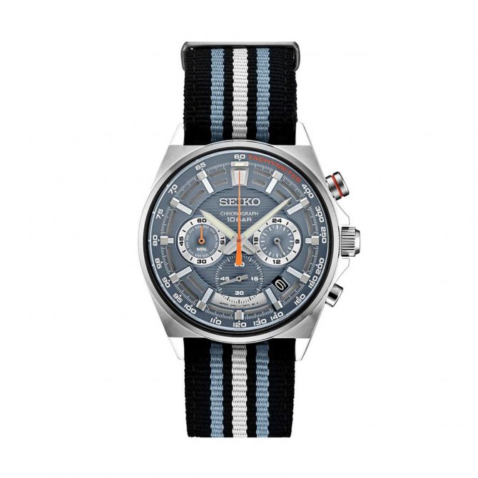 Seiko Essentials 41mm Watch, Blue Dial