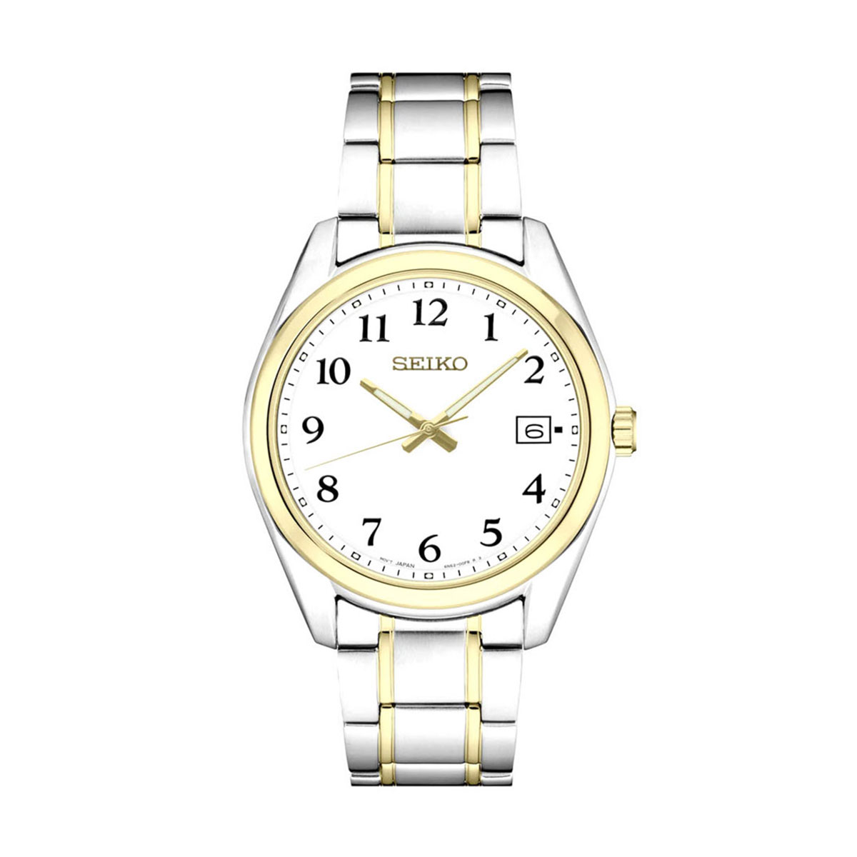 Seiko Essentials 40.2mm Watch, White Dial