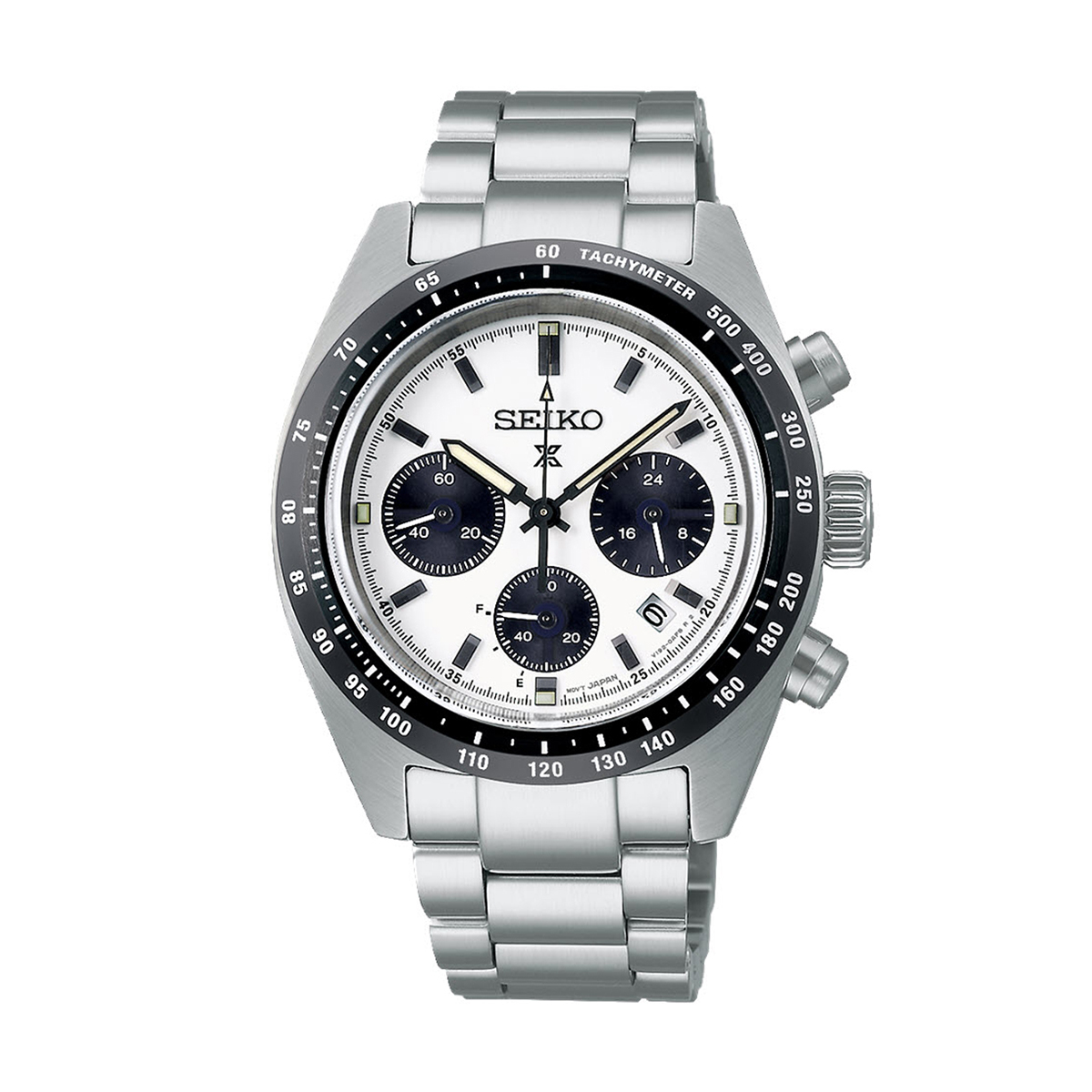 Seiko Prospex Speedtimer Chronograph 39mm Watch, Black and White Dial | SSC813 |