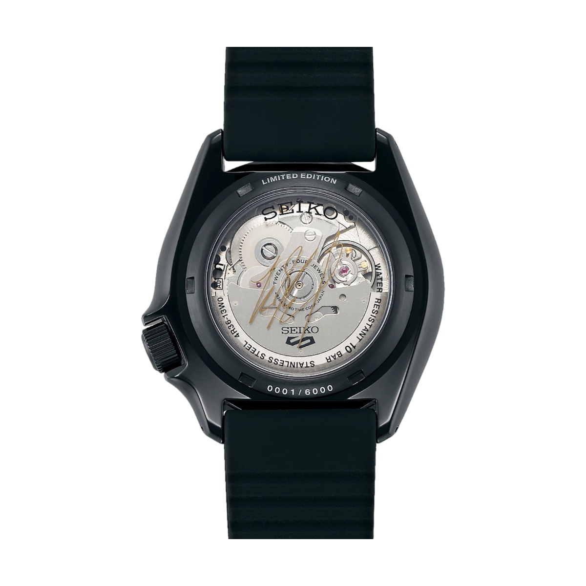 Seiko 5 Sports Yuto Horigome Limited Edition 42.5mm Men's Watch, Black Camo Dial