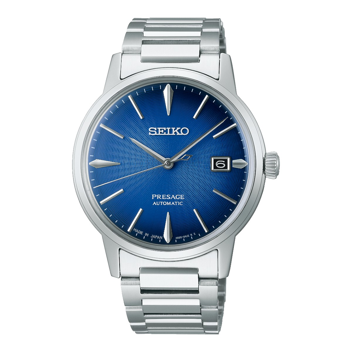 Seiko Presage Cocktail Time 39.5mm Men's Watch, Blue Dial