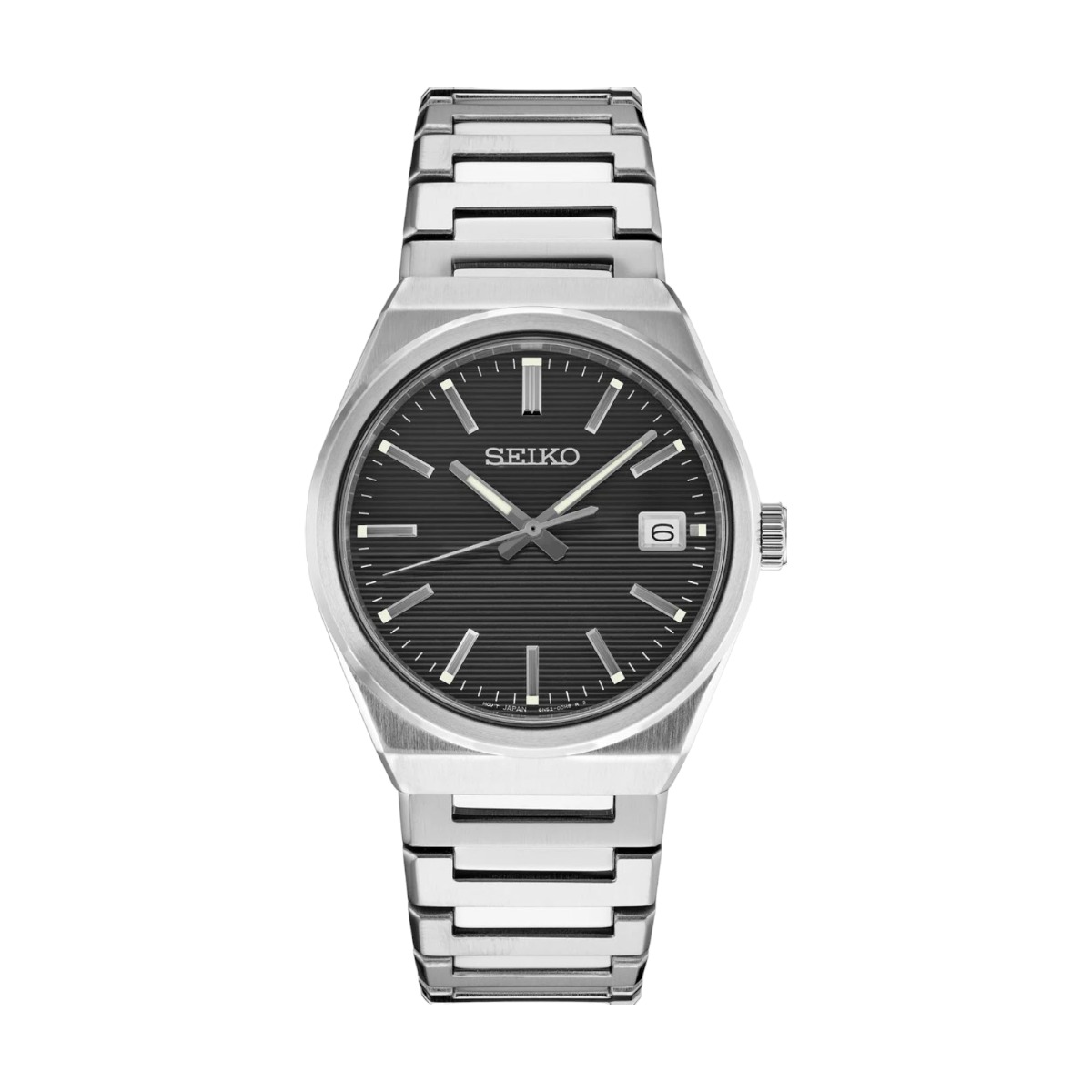 Seiko Essentials 44.5mm Watch, Black Dial