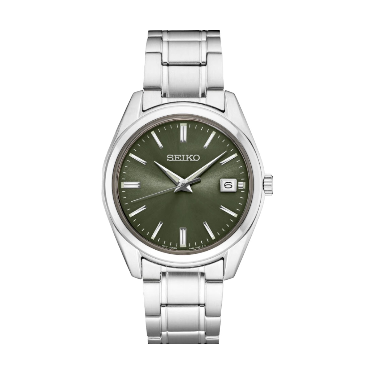 Seiko Essentials 40.2mm Men's Watch, Green Dial | SUR527 | Borsheims