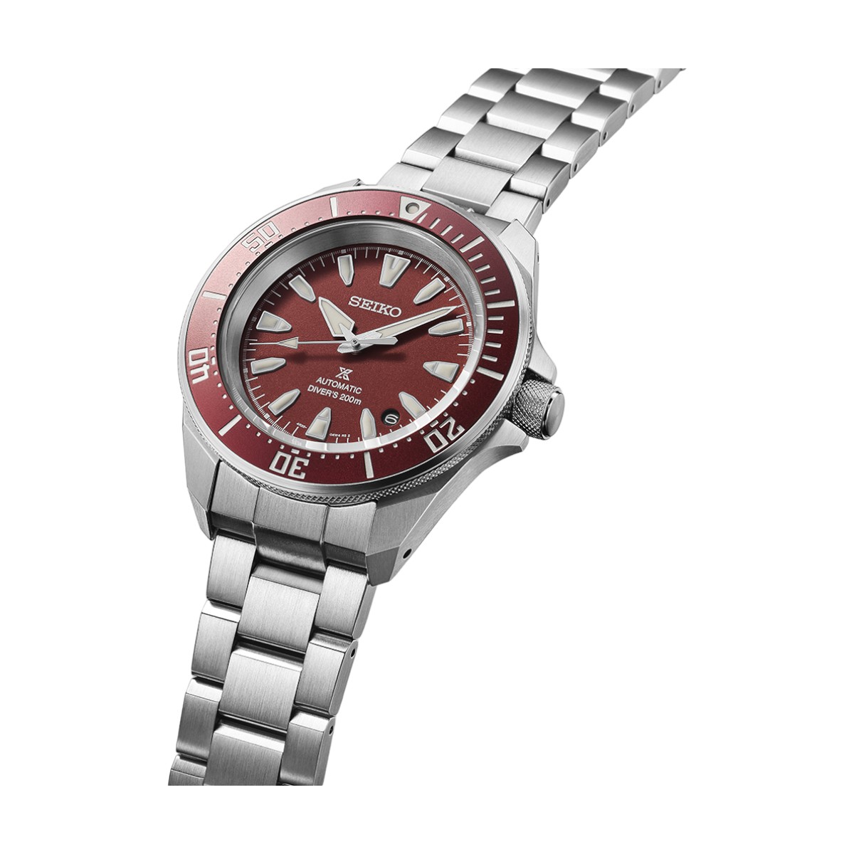 Seiko Prospex Sea 41.7mm Men's Watch, Red Dial
