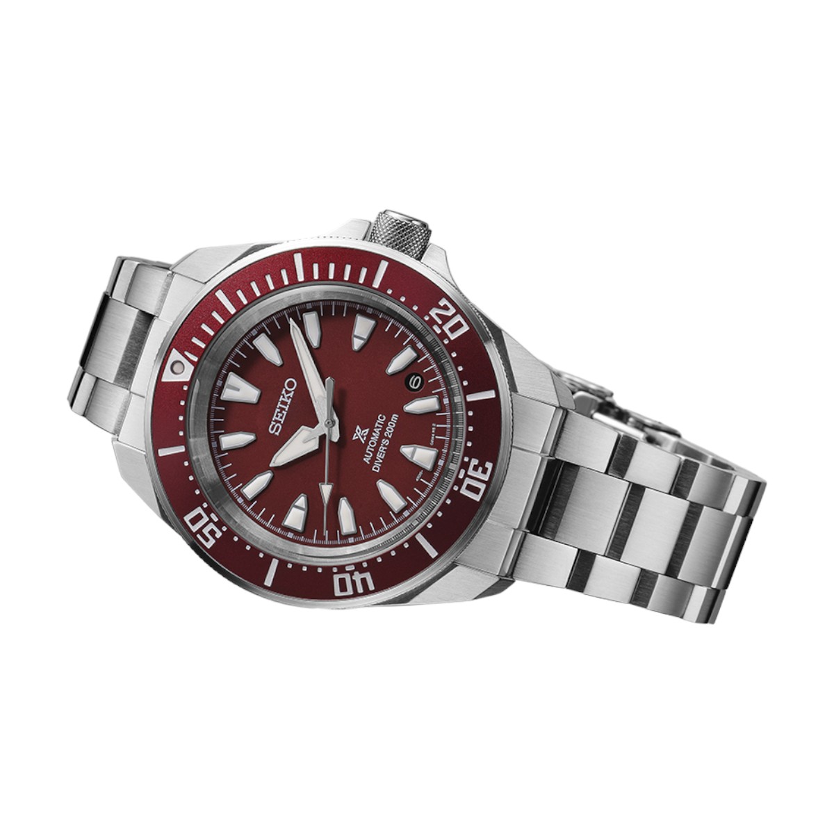 Seiko Prospex Sea 41.7mm Men's Watch, Red Dial