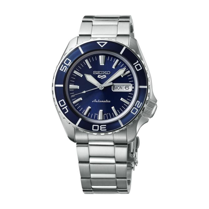 Seiko 5 Sports Stainless Steel 42.5 mm Watch, Blue Dial