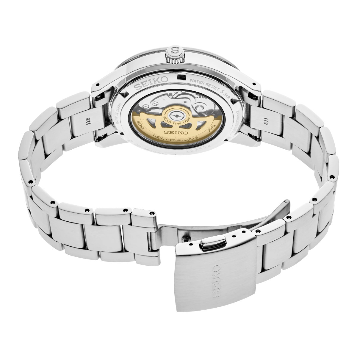 Seiko Presage 41mm Men's Watch, Ivory Skeleton Dial