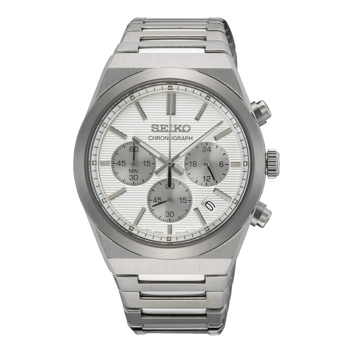 Seiko Essentials Chronograph 40mm Men's Watch, Silver Dial
